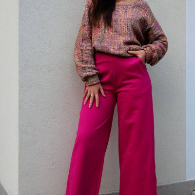 PANTA PALAZZO COMFORT FUCSIA